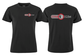 T-shirt DAMES Gym Izegem zwart